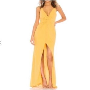 Lovers + Friends yellow maxi dress